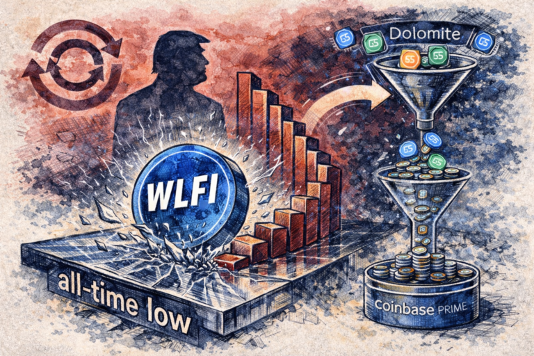 ⚡ WLFI s’effondre à -14 % : le token Trump touche ses plus bas historiques sur fond de scandale DeFi