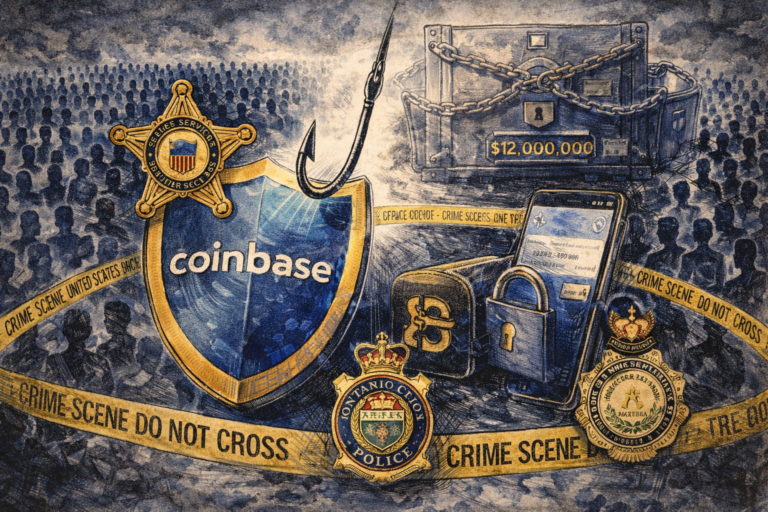 🚨 Coinbase et les services secrets gèlent 12 millions de dollars : comment l’approbation de phishing vide vos wallets !