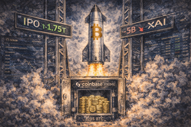 SpaceX détient 603 millions de dollars en Bitcoin avant son IPO : ce que ça dit sur BTC comme trésorerie corporate