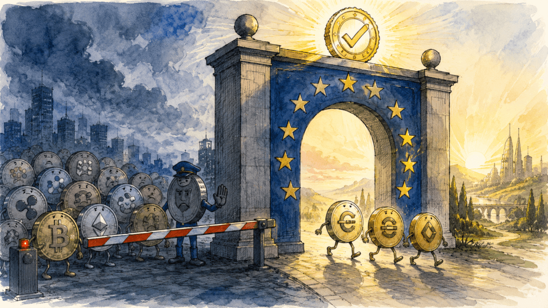 MiCA entre en vigueur licence crypto Europe 2026