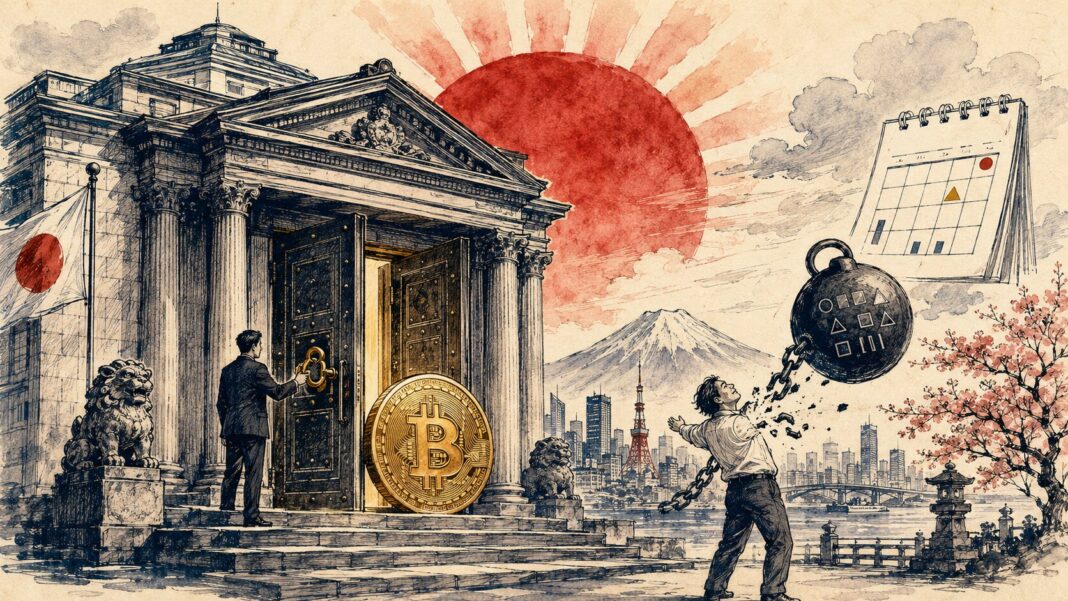 loi crypto Japon 2026 FIEA ETF Bitcoin impôt 20 pourcent