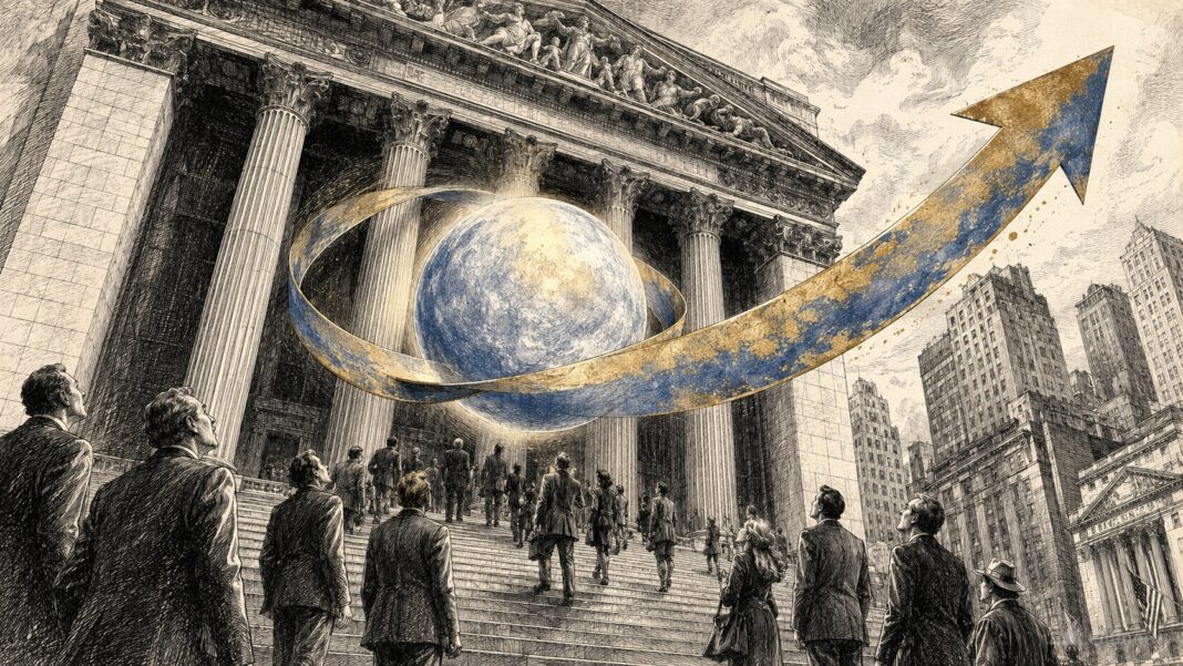 ETF Worldcoin WLD 2026 Grayscale Nasdaq GWLD orbe biométrique