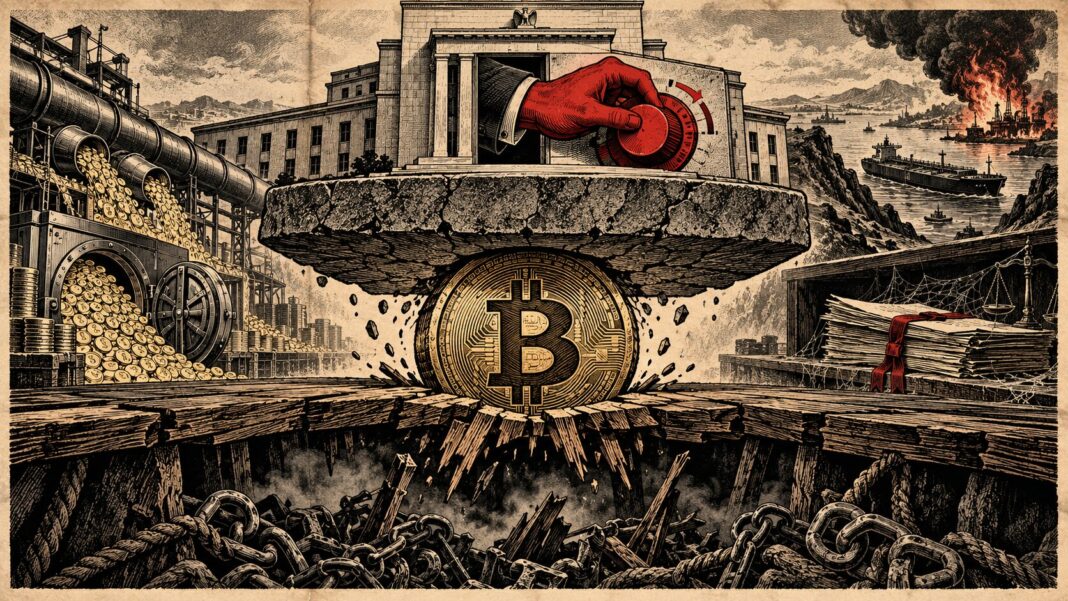 Bitcoin hausse taux Fed : un BTC coincé entre résistance et support pendant que la Fed tourne le cadran des taux