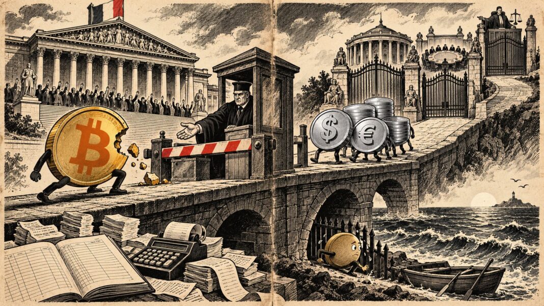 Taxation stablecoins Assemblée nationale péage Bitcoin USDC EURC députés